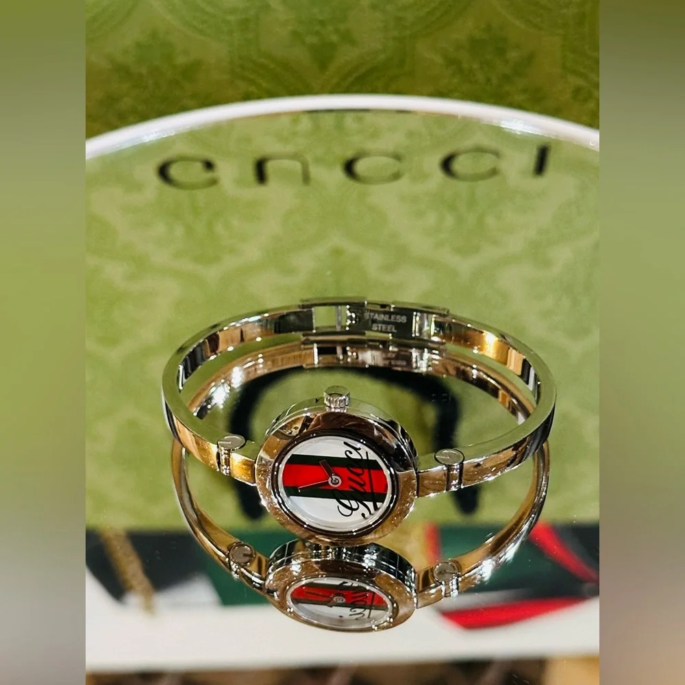 💎 GUCCI WATCH SHERRYLINE WATER RESISTANT w/Box Size 7” - Picture 5 of 12